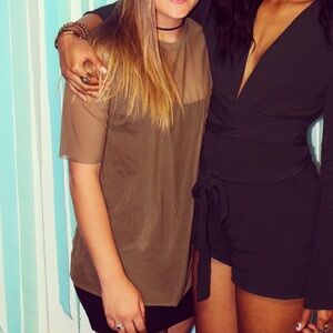 Olive Green mesh tshirt